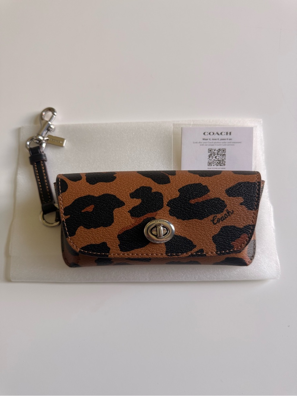 Coach Leopard Print Sunglass Case - NWOT